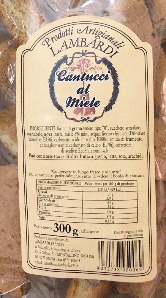 Cantucci al miele