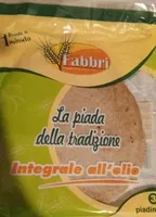 La piada della tradizione integrale all'olio