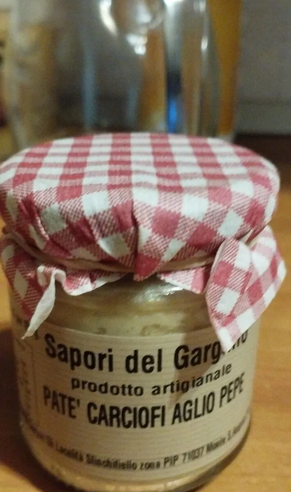 Patè carciofi aglio pepe