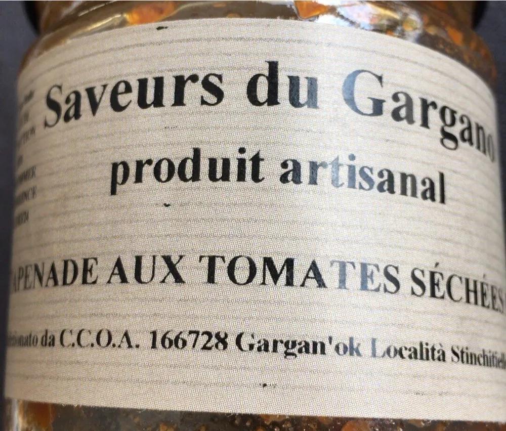 Tapenade aux tomates séchées et miel