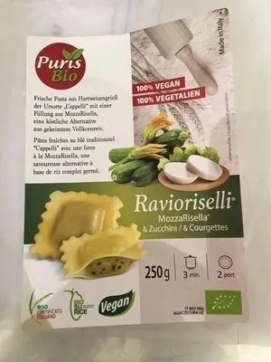 Ravioriselli Courgettes  Au Riz Complet Vegan