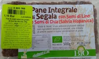 Pain de seigle entier aux graines de lin et de chia