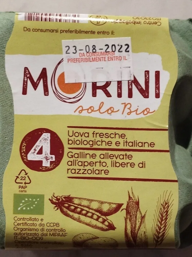 Uova fresche biologiche
