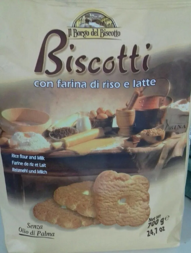 Biscotti con farina di riso e latte