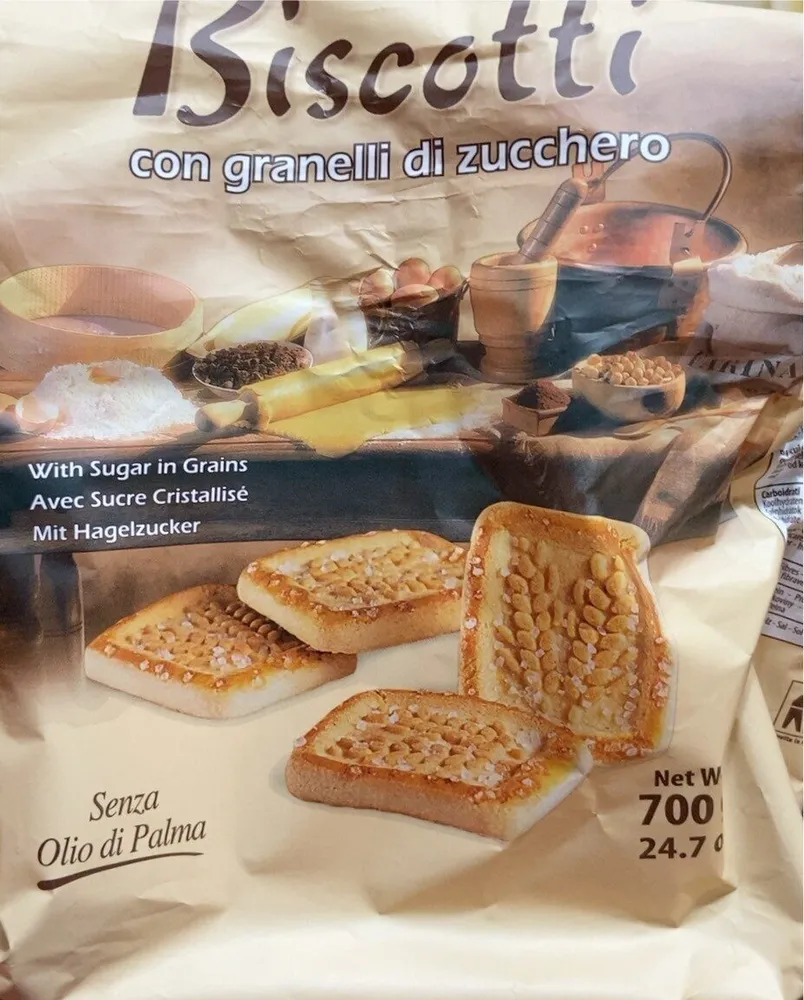 Biscotti con Granelli di Zucchero