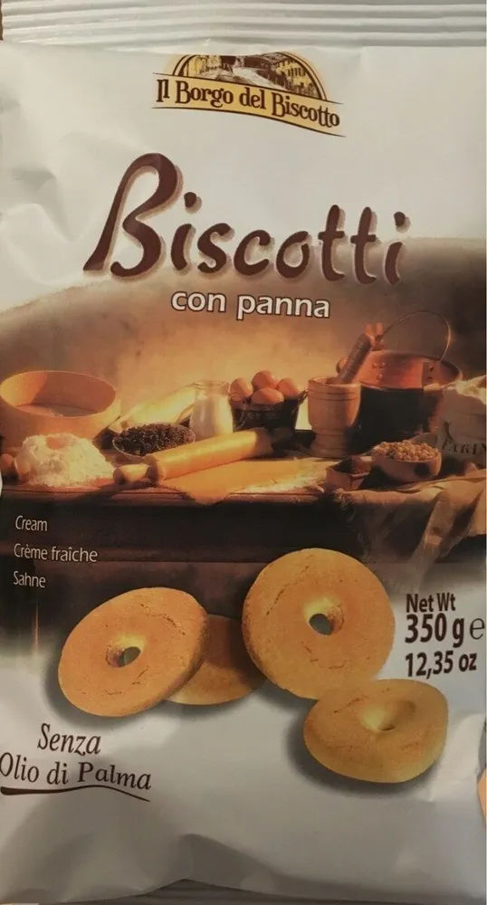 Biscotti con panna