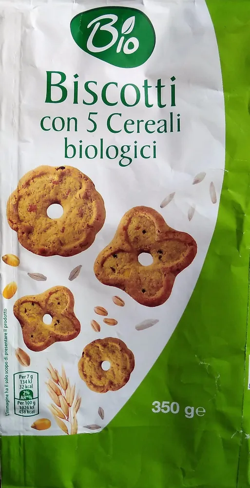 Biscotti con 5 cereali biologici