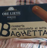 Baghetta ricoperta con cioccolato al latte