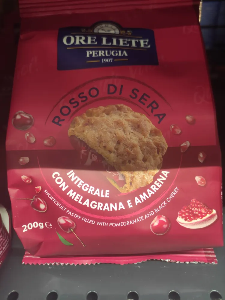 Rosso di sera integrale con melagrana e amarena
