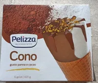 Cono gusto panna e cacao
