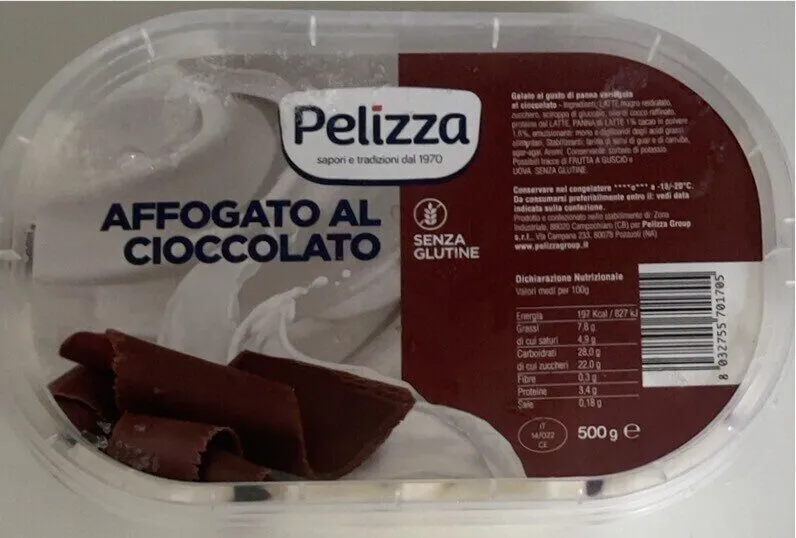 Gelato affogato al cioccolato