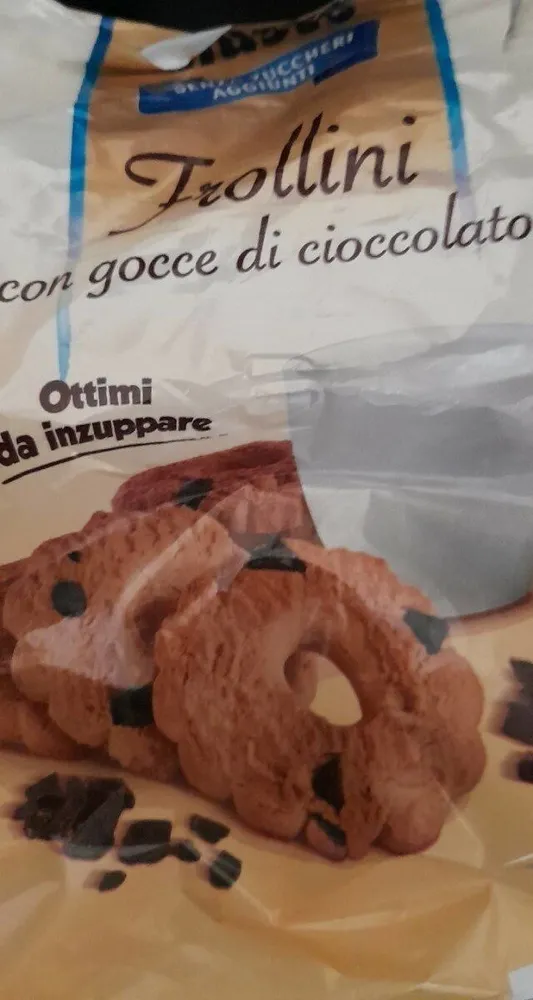 Frollini con gocce di cioccolato