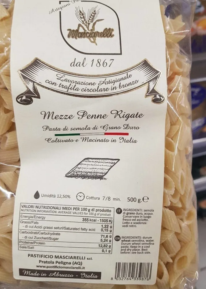 Mezze penne rigate