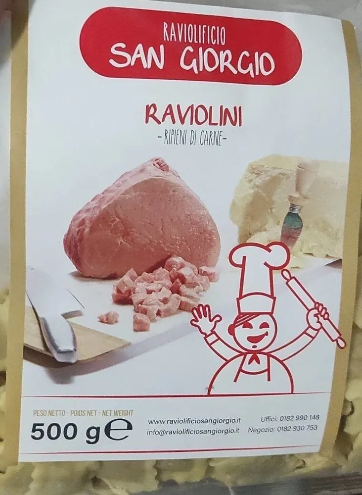 Raviolinia ripieni di carne