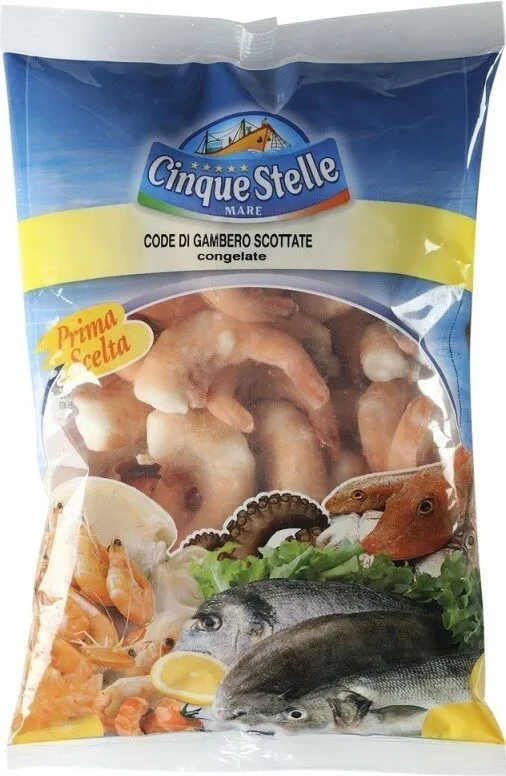Code di gambero scottate congelate
