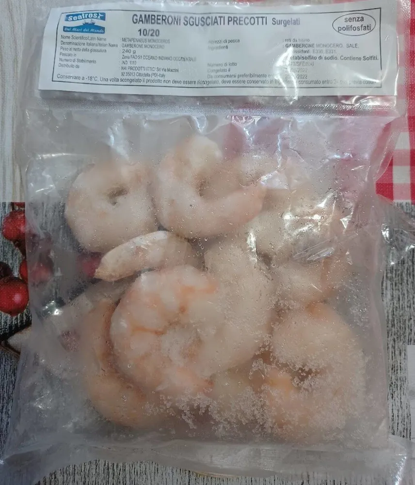 Gamberoni sgusciati precotti