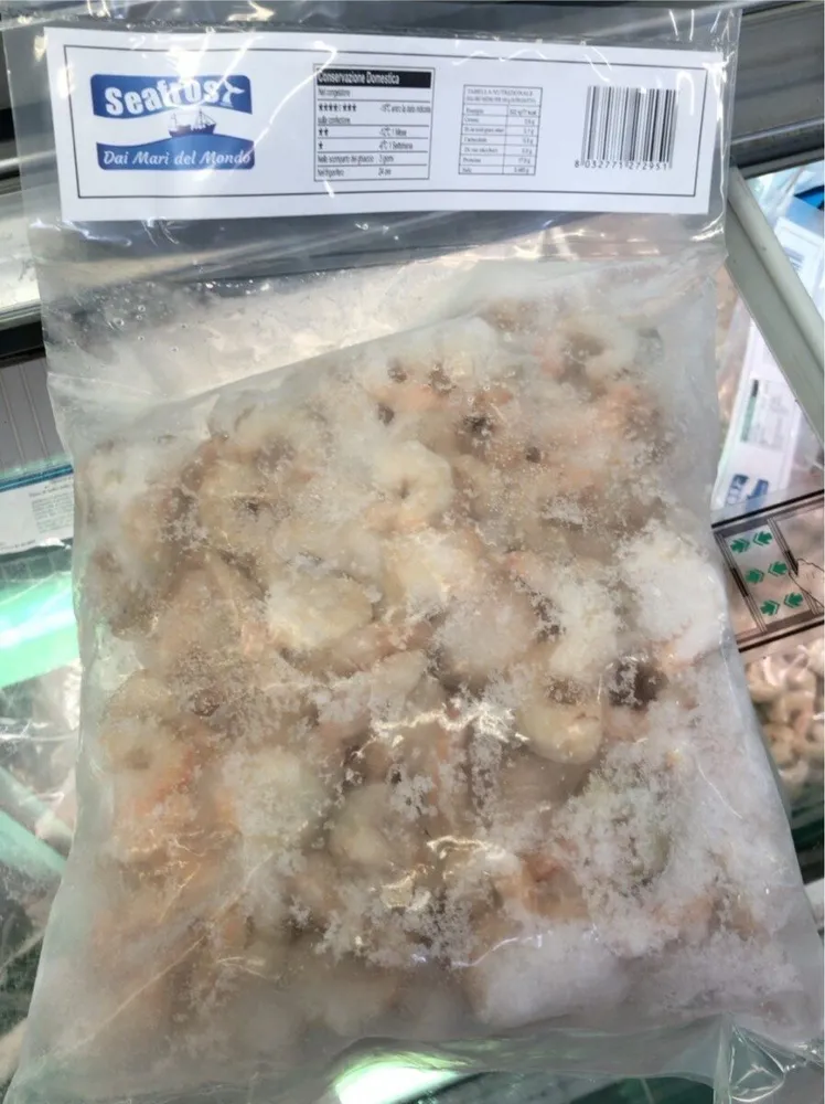 Gamberi sgusciati precotti surgelati