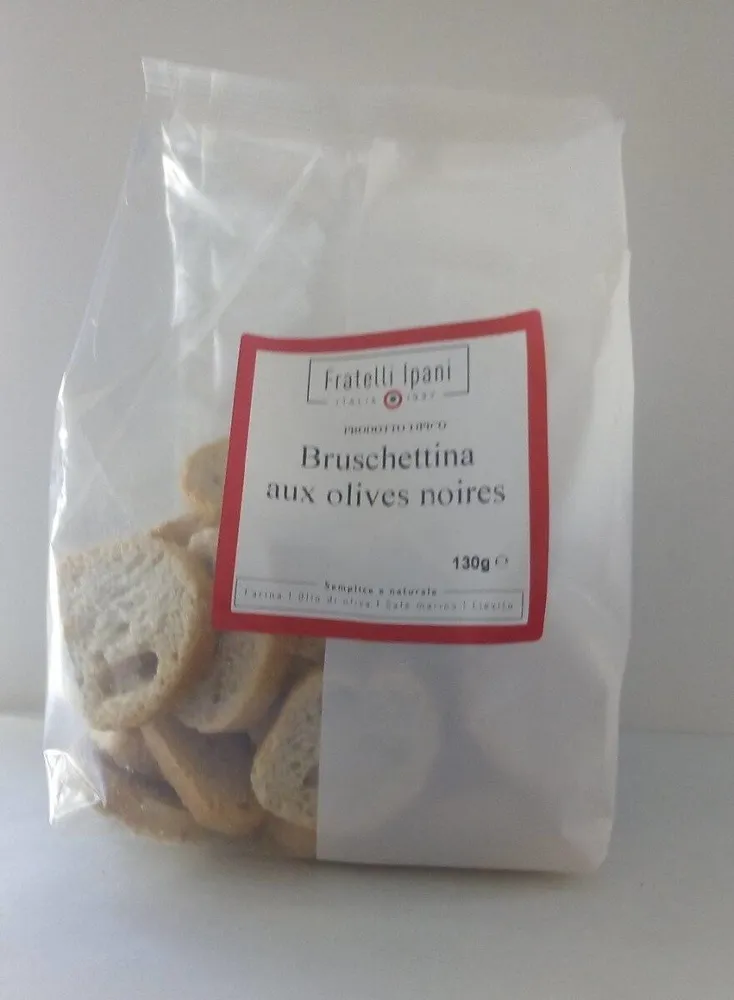 Brushettina aux olives noires