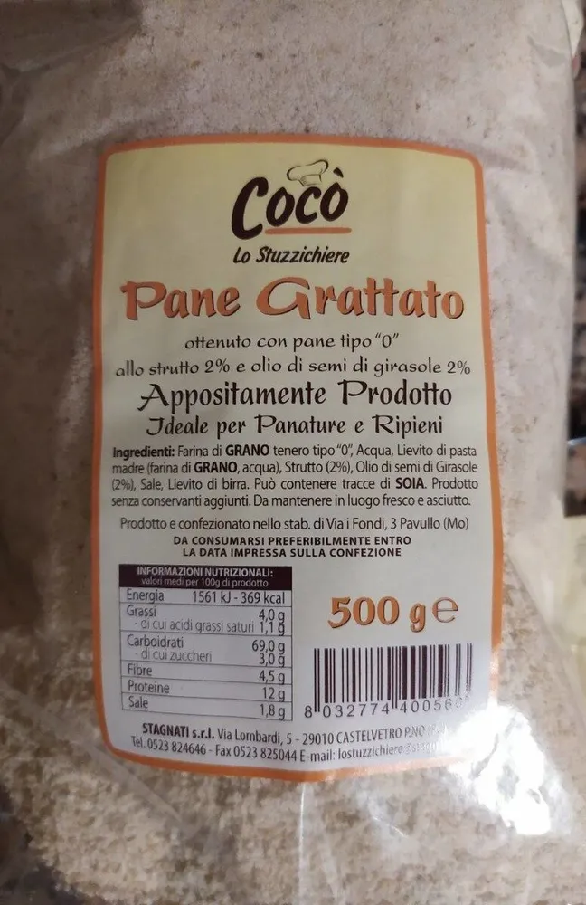 Pane grattato