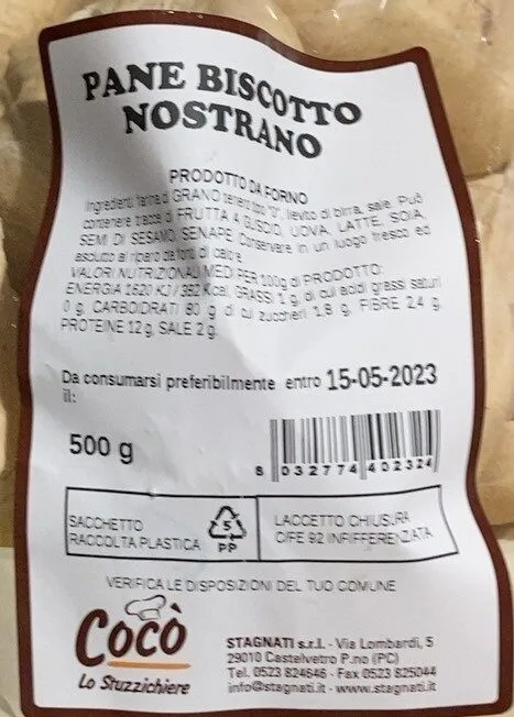 Pane biscottato nostrano