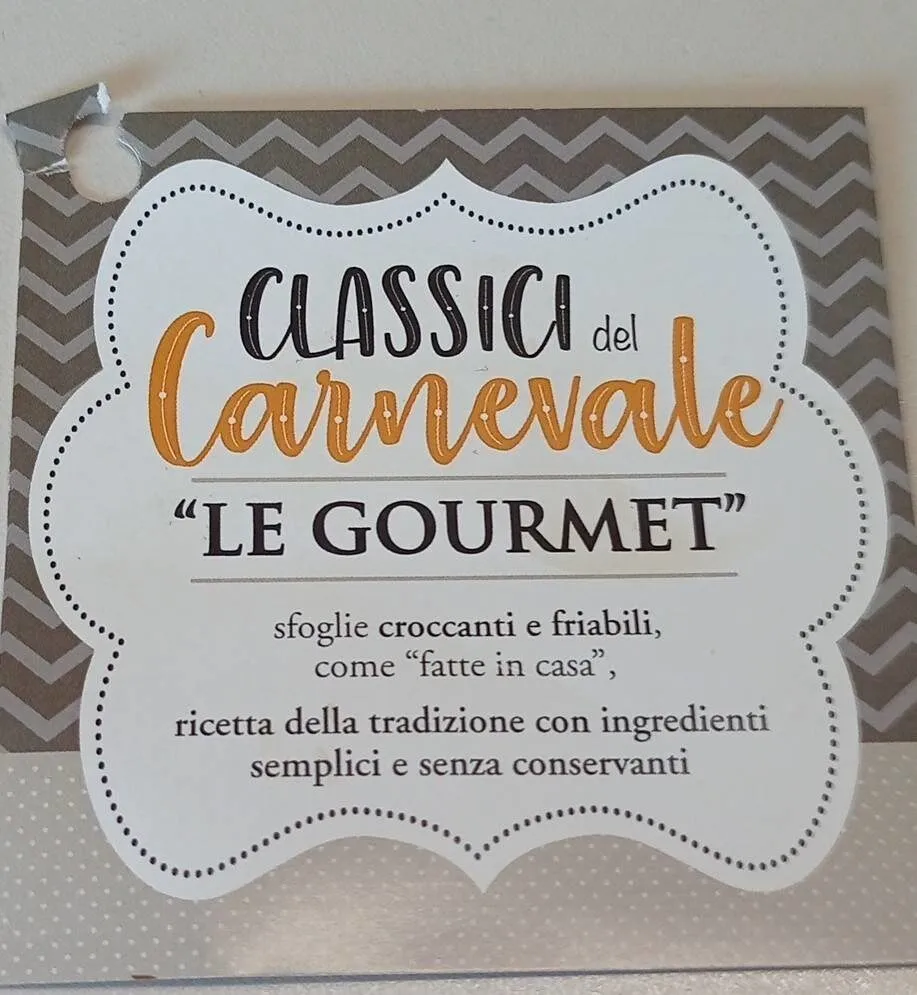 Classici del carnevale le GOURMET sfoglie croccanti e friabili