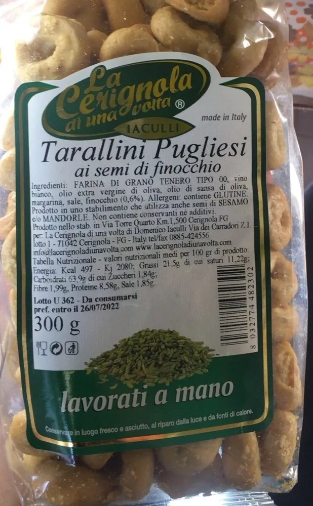taralli pugliesi semi finocchio