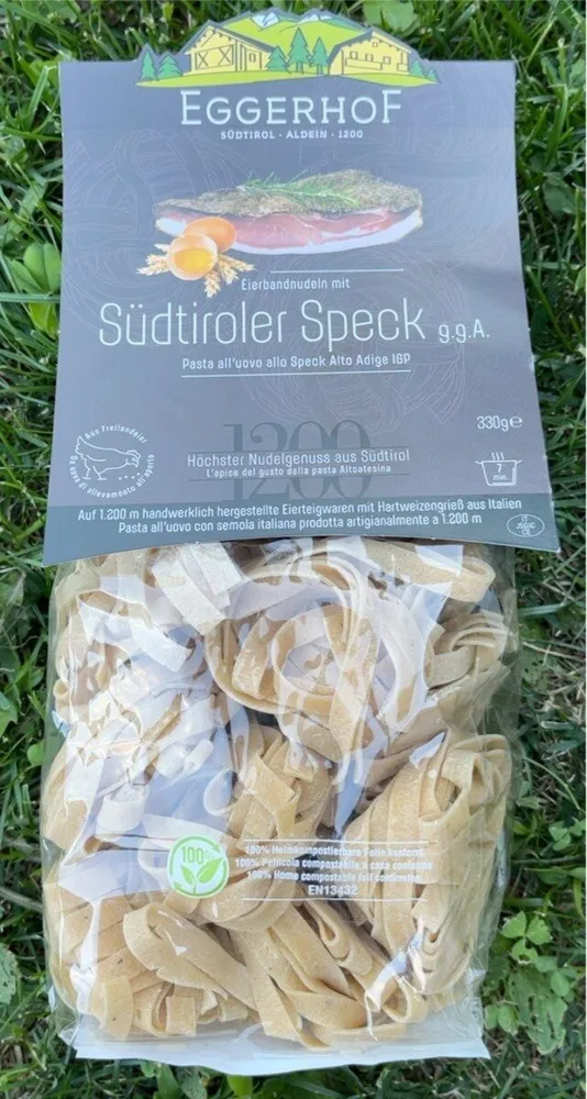 Pasta all’uovo allo speck dell’Alto Adige IGP