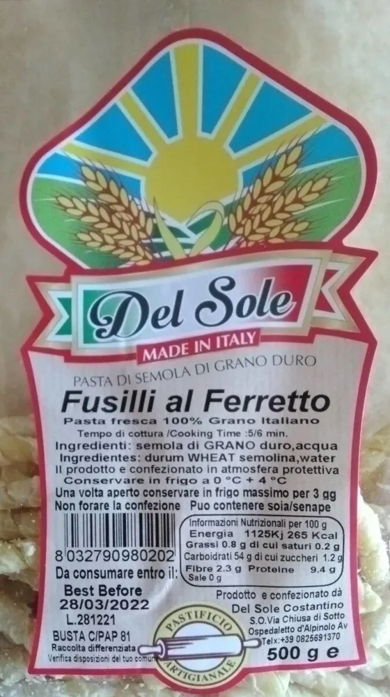 Fusilli al Ferretto