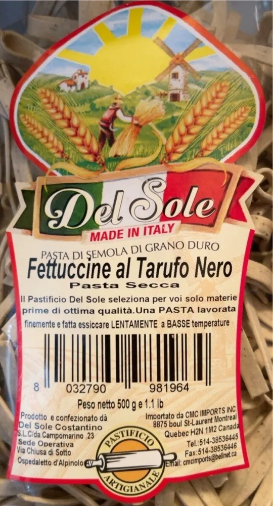 Fettuccini al Tarufo Nero