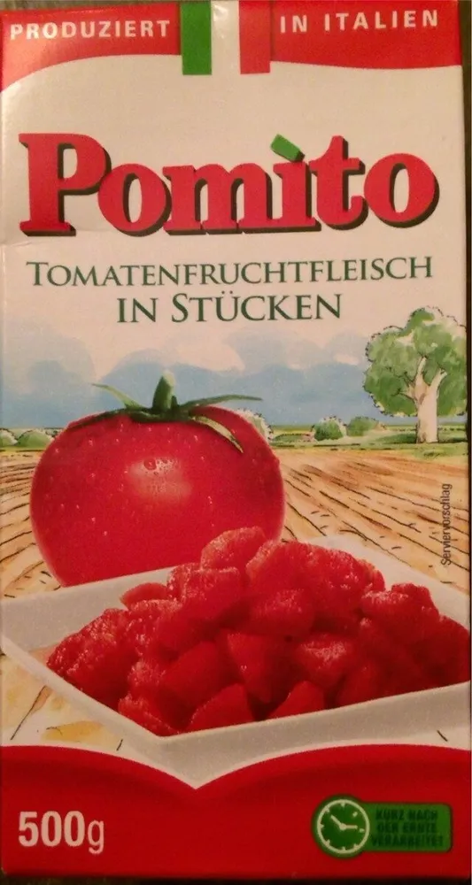 Tomatenfruchtfleisch in Stücken