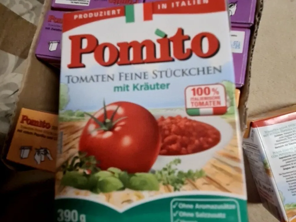 Tomaten feine Stückchen mit Kräuter