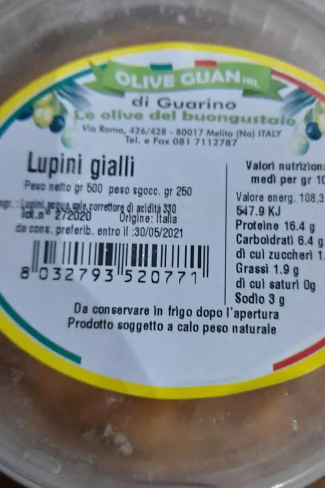 Lupini gialli