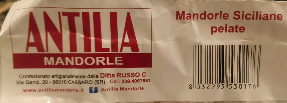 Mandorle siciliane pelate