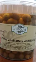 Olive verdi intere al naturale