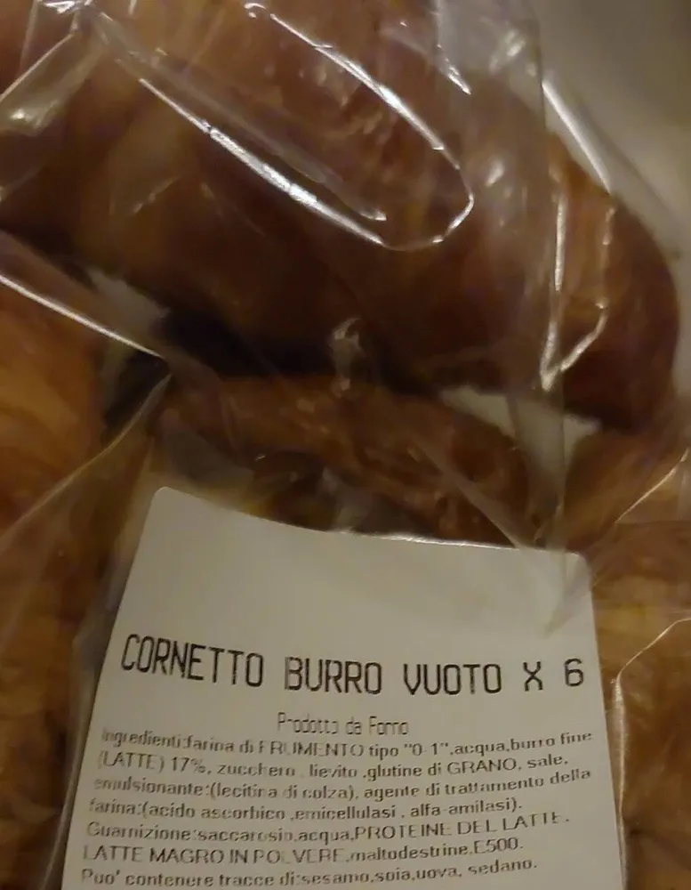 Cornetto burro vuoto