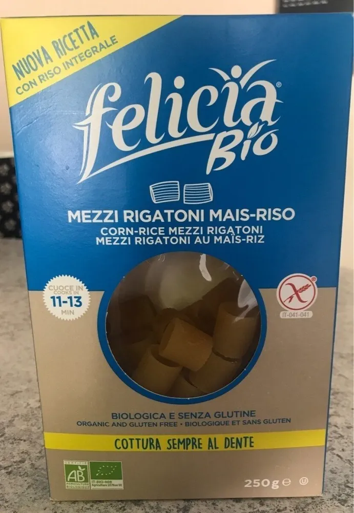 Mezzi Rigatoni Mais-Riso