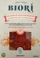 Pasta farina di lenticchie rosso bio