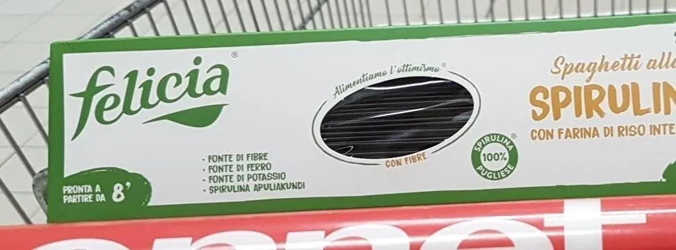 Spaghetti alla spirulina con farina di riso integrale