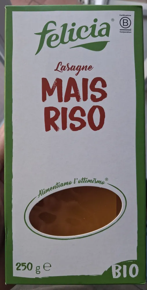 Lasagne mais riso