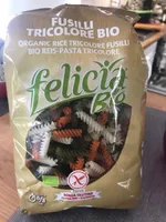 Fusillis Tricolores Au Riz Sans Gluten (épinard?