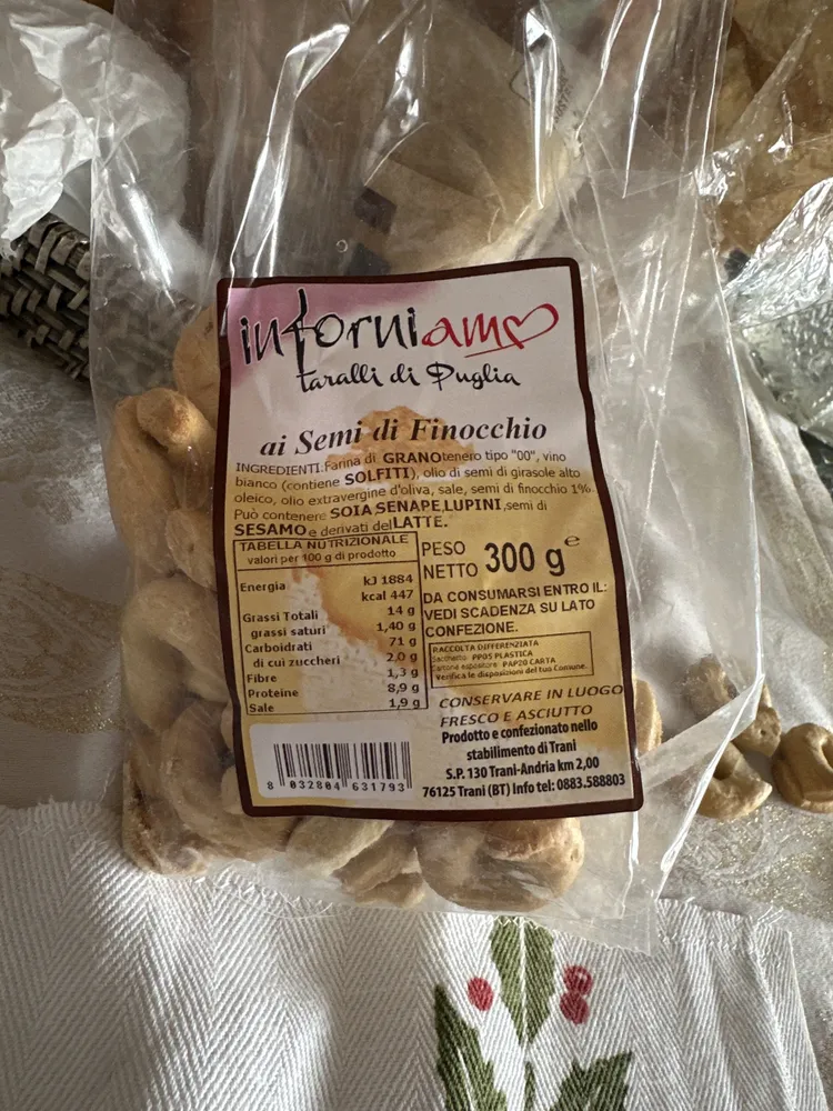 Taralli di Puglia ai semi di finocchio
