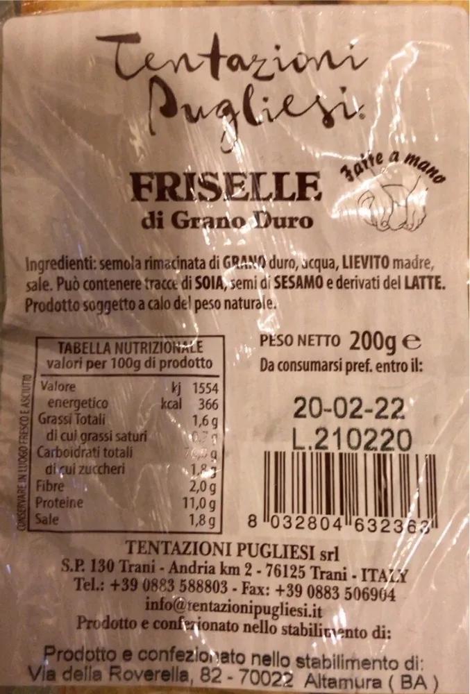 Friselle di grano duro