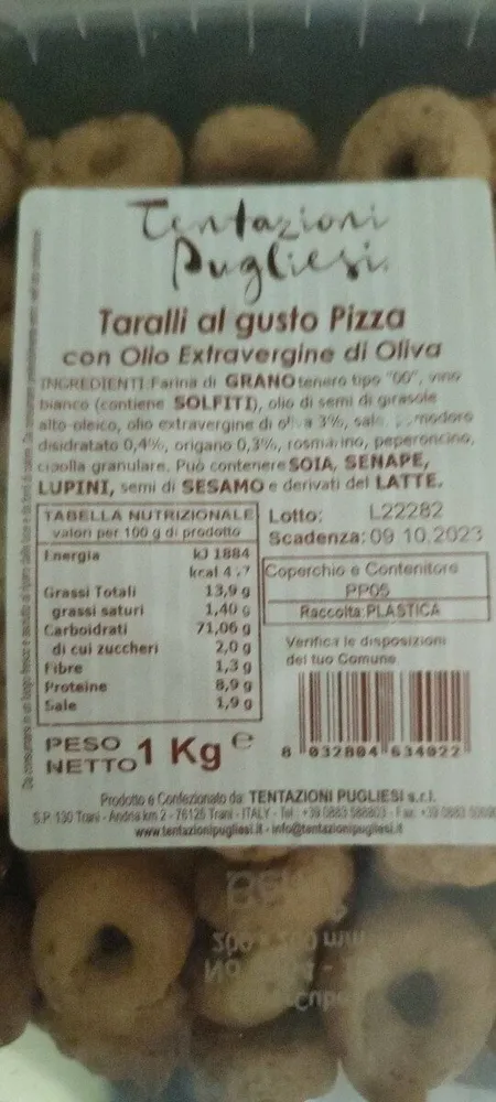 taralli al gusto pizza