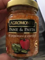 Pane e pasta di peperoni e carciofi