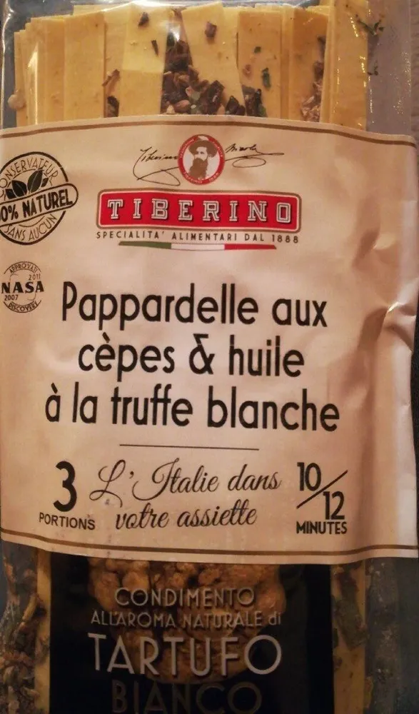 Pappardelle aux cèpes et huile à la truffe blanche