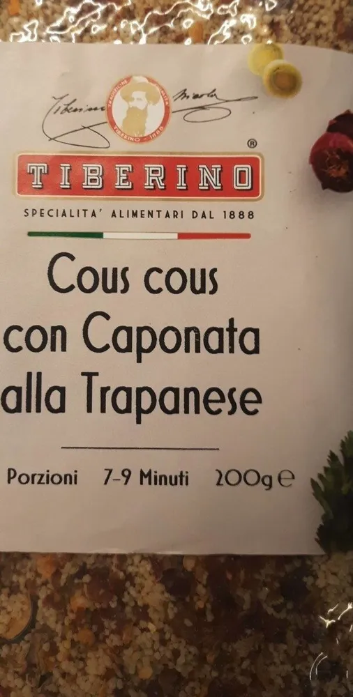 Cous cous con caponata alla trapanese