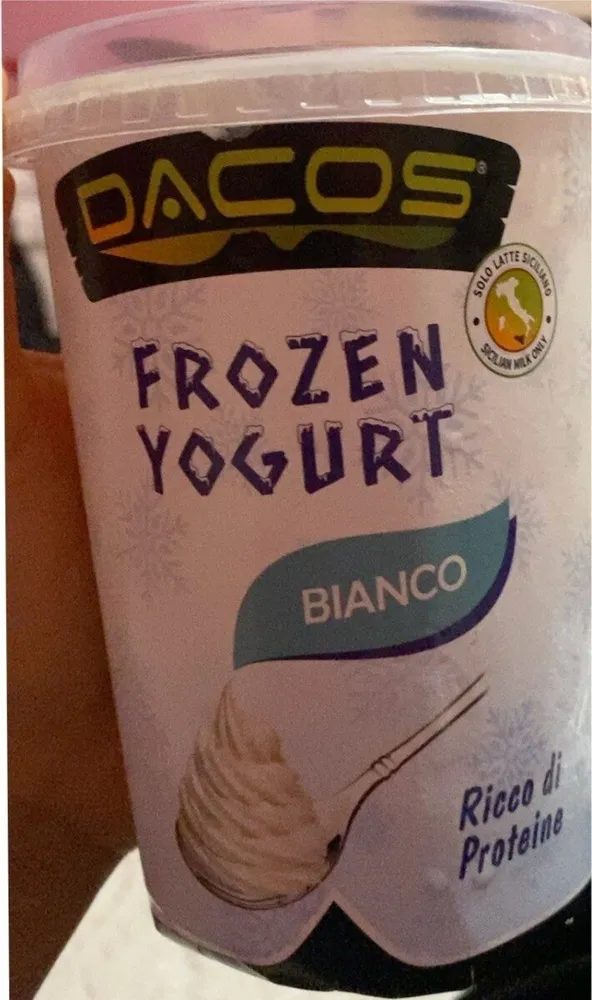 Frozen yogurt bianco