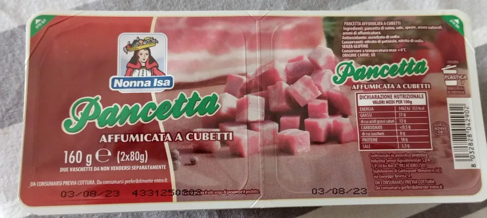 Pancetta affumicata a cubetti