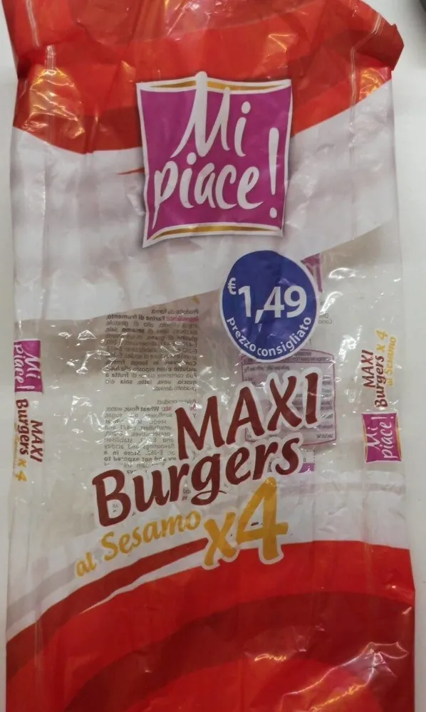 Maxi burgers al sesamo x4