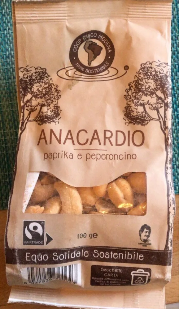 Anacardio paprika e peperoncino
